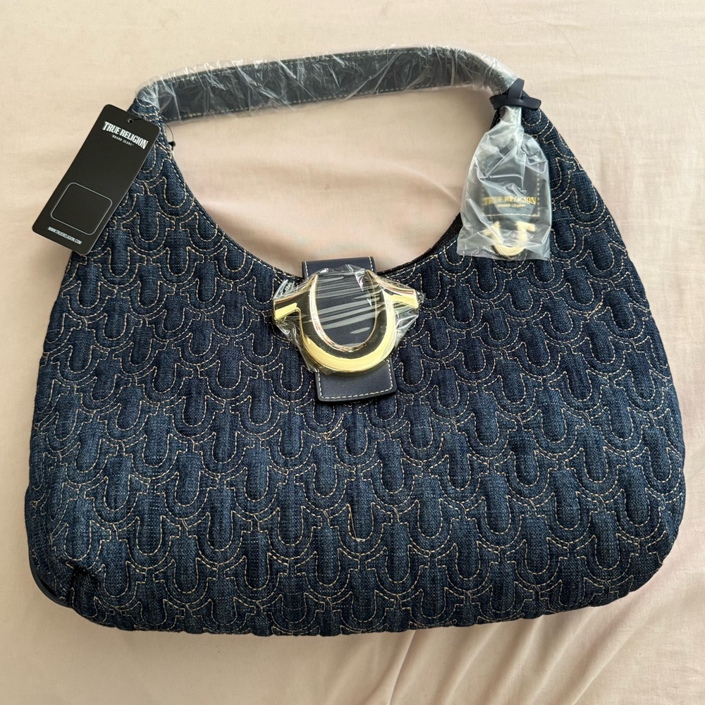 True Religion Quilted Hobo Bag